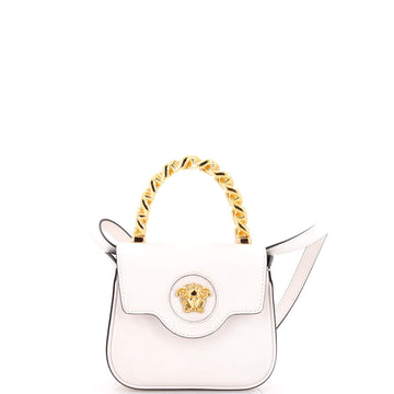 Versace La Medusa Chain Top Handle Bag Leather Small