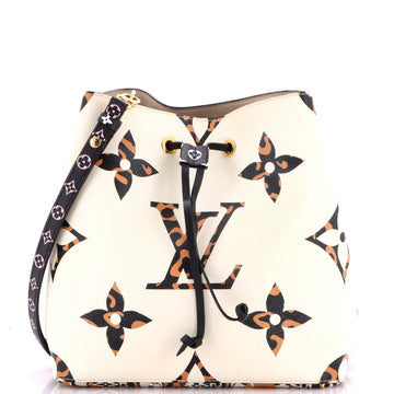 Louis Vuitton NeoNoe Handbag Limited Edition Jungle Monogram Giant