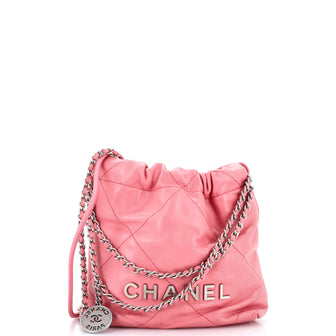 Chanel 22 Chain Hobo Quilted Calfskin Mini