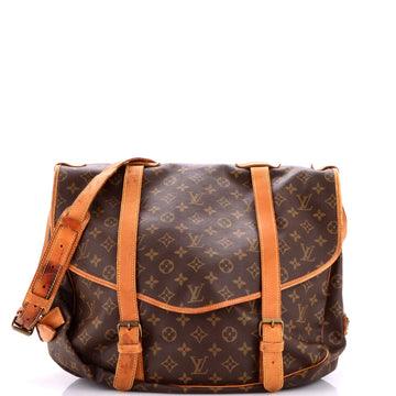 Louis Vuitton Saumur Handbag Monogram Canvas 43