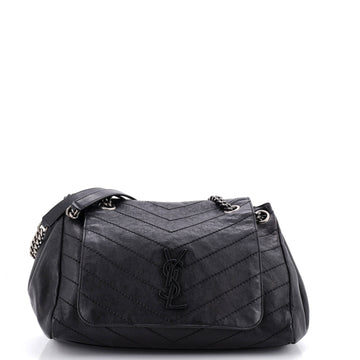 Saint Laurent Nolita Satchel Matelasse Chevron Leather Medium