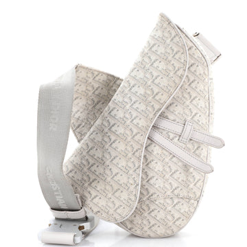 Christian Dior Saddle Crossbody Bag Oblique Jacquard