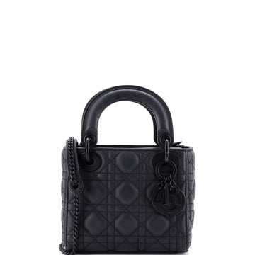Christian Dior Ultra Matte Lady Dior Chain Bag Cannage Quilt Calfskin Mini