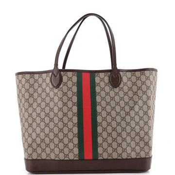 Gucci Ophidia Open Shopping Tote GG Coated Canvas Large