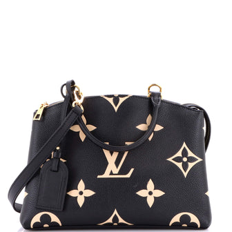 Louis Vuitton Petit Palais Handbag Bicolor Monogram Empreinte Giant