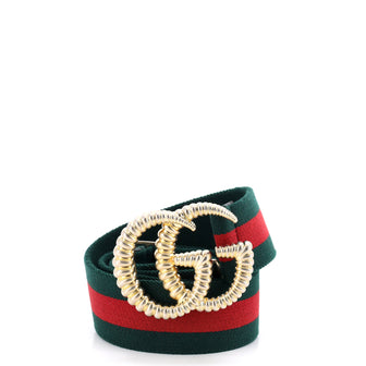Gucci GG Torchon Web Belt Canvas Wide
