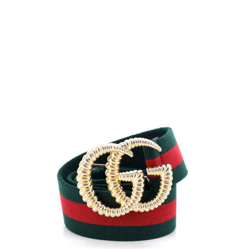Gucci GG Torchon Web Belt Canvas Wide