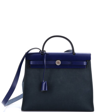 Hermes Herbag Zip Leather and Toile 31