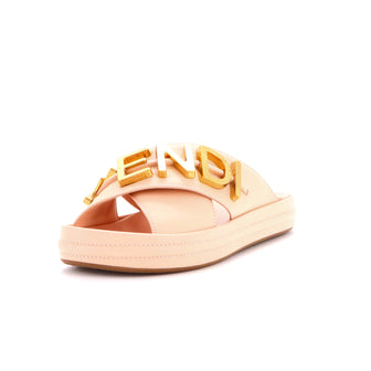 Fendi Women's Fendigraphy Slide Sandals Leather
