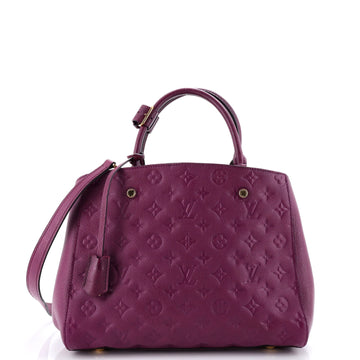Louis Vuitton Montaigne Handbag Monogram Empreinte Leather MM