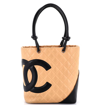 Chanel Cambon Tote Quilted Leather Medium