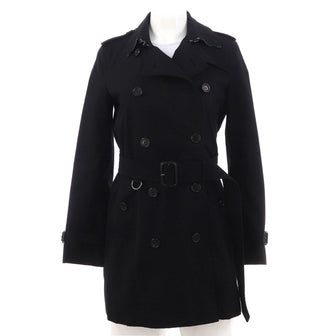 Burberry Women's Kensington Mid-Length Trench Coat Cotton