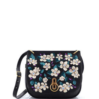 Mulberry Amberley Crossbody Bag Embroidered Leather Medium