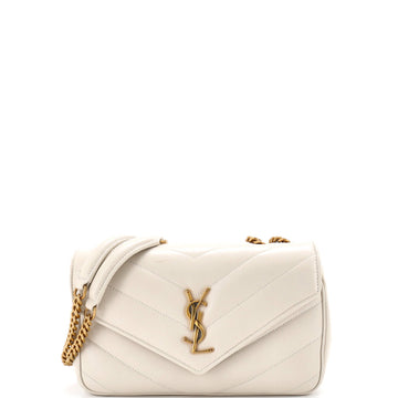 Saint Laurent Loulou NM Shoulder Bag Matelasse Chevron Leather Small