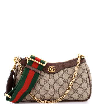 Gucci Ophidia Charm Shoulder Bag GG Coated Canvas Small