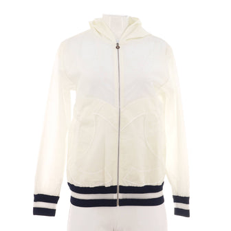Chanel Women's CC Zipped Windbreaker Polyamide and Polyurethane Blend