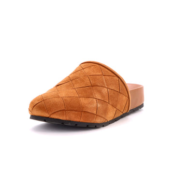 Bottega Veneta Women's Reggie Mules Intrecciato Suede
