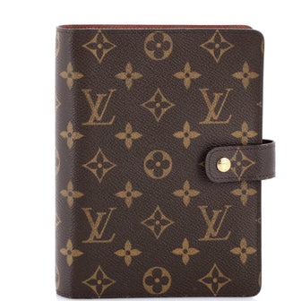 Louis Vuitton Ring Agenda Cover Monogram Canvas MM