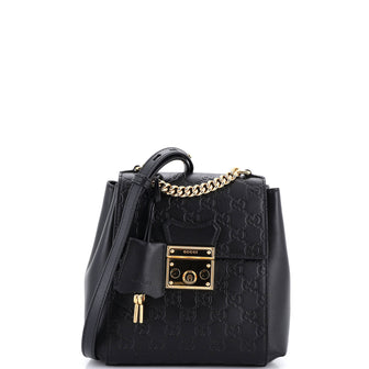 Gucci Padlock Backpack Guccissima Leather Mini