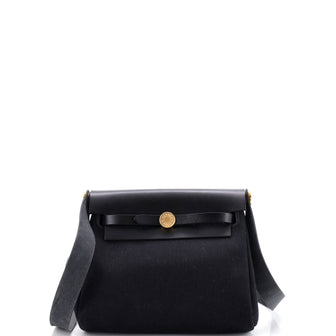 Hermes Herbag Zip Toile and Leather 20