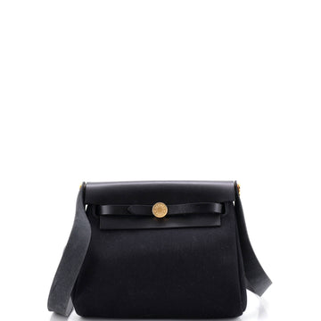 Hermes Herbag Zip Toile and Leather 20