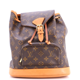 Louis Vuitton Vintage Montsouris Backpack Monogram Canvas MM