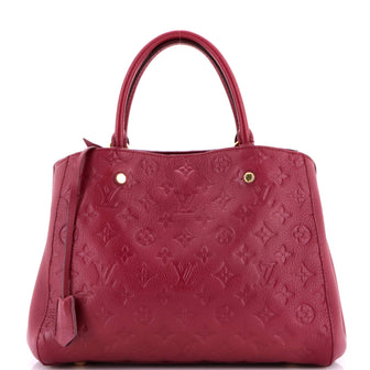 Louis Vuitton Montaigne Handbag Monogram Empreinte Leather MM