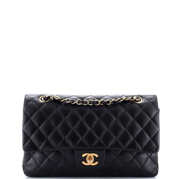 Chanel Vintage Classic Double Flap Bag Quilted Lambskin Medium