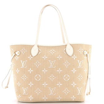 Louis Vuitton Neverfull NM Tote Monogram Giant Embroidered Cotton MM