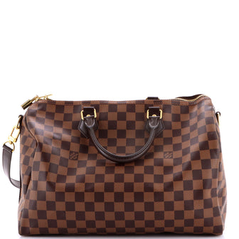 Louis Vuitton Speedy Bandouliere Bag Damier 35