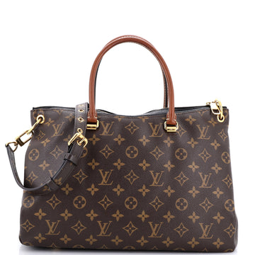 Louis Vuitton Pallas Tote Monogram Canvas with Leather