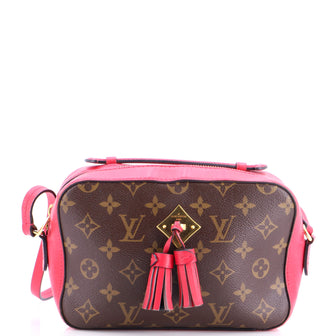 Louis Vuitton Saintonge Handbag Monogram Canvas with Leather