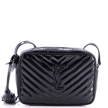Saint Laurent Lou Camera Bag Matelasse Chevron Patent Small