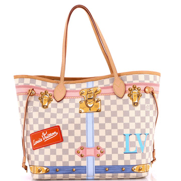 Louis Vuitton Neverfull NM Tote Limited Edition Damier Summer Trunks MM
