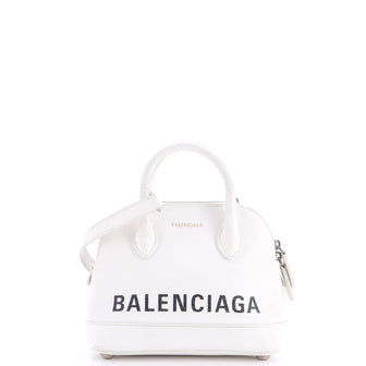 Balenciaga Logo Ville Bag Leather XXS