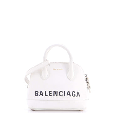 Balenciaga Logo Ville Bag Leather XXS