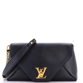 Louis Vuitton Love Note Chain Clutch Leather