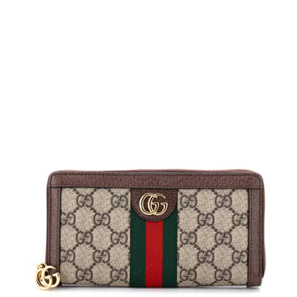 Gucci Ophidia Zip Around Wallet GG Coated Canvas