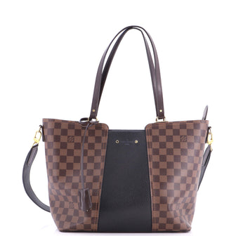 Louis Vuitton Jersey Handbag Damier with Leather