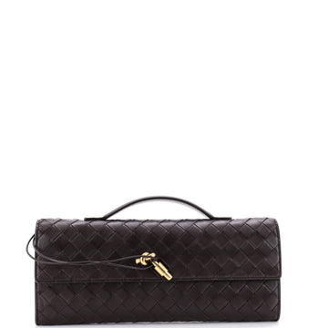 Bottega Veneta Andiamo Top Handle Clutch Intrecciato Nappa Long