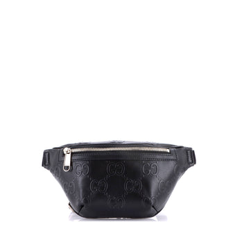 Gucci Belt Bag GG Embossed Perforated Leather Small