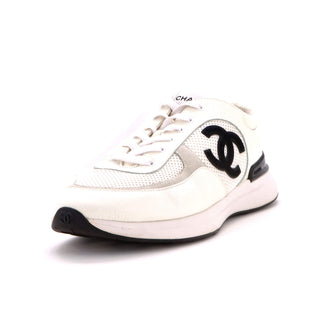 Chanel Men's CC Low-Top Sneakers Leather and Mesh