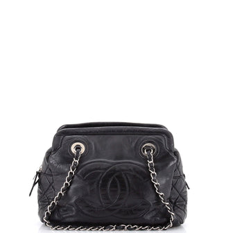 Chanel CC Frame Tote Calfskin Large