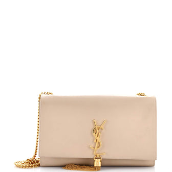 Saint Laurent Classic Monogram Tassel Crossbody Bag Leather Medium