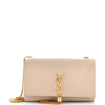 Saint Laurent Classic Monogram Tassel Crossbody Bag Leather Medium