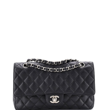 Chanel Classic Double Flap Bag Quilted Caviar Medium