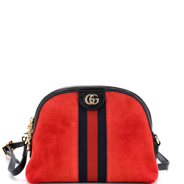 Gucci Ophidia Dome Shoulder Bag Suede Small