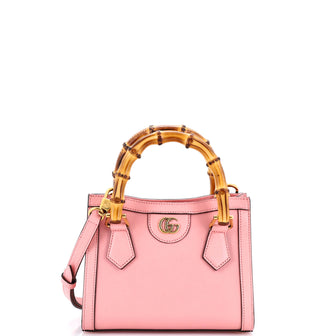 Gucci Diana NM Bamboo Handle Tote Leather Mini