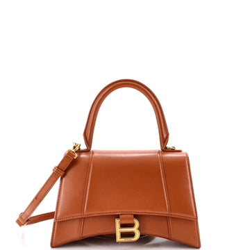 Balenciaga Hourglass Top Handle Bag Leather Small