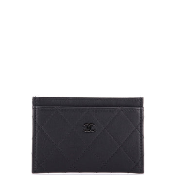 Chanel Classic Card Holder Quilted Caviar